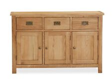 Oak Large Sideboard Cupboard Storage – Baysdale Rustic Solid Wood Cabinet