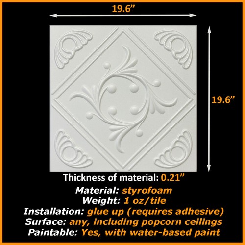 Ceiling tiles glue x - up,, 20"