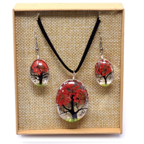 Real pressed flowers jewellery - pressed,