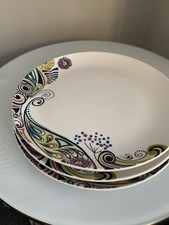 3 x Denby Monsoon Cosmic Dinner Plates