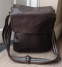 Men's Brown Leather Messenger
