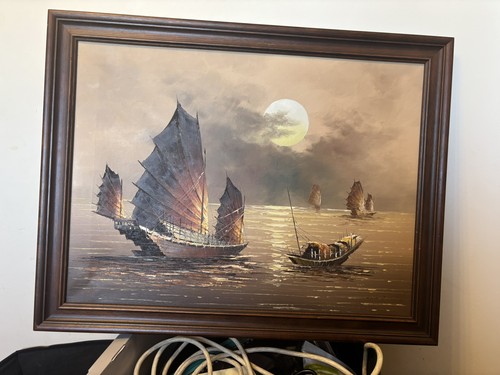 Vintage oil painting - vintage,