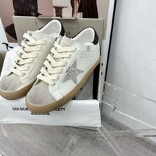 Golden Goose Women Leather Retro Casual Flats Shoes Lace Up Shoes