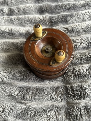 Vintage wooden brass - wooden,