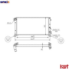 RADIATOR ENGINE COOLING 605