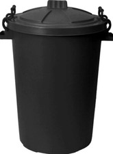85L Black Heavy Duty Plastic