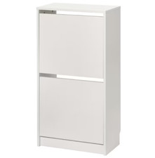 IKEA BISSA Shoe Cabinet White