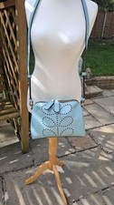 Orla Kiely Turquoise Leather