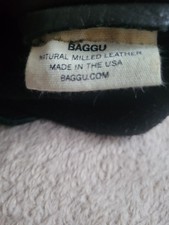 Baggu Black Leather Tote Bag