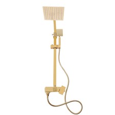 Gold Shower System Rain Shower Fittings Shower Set Mixer Faucets