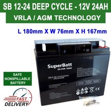 SB12-24 12V 24AH (Replace 17AH
