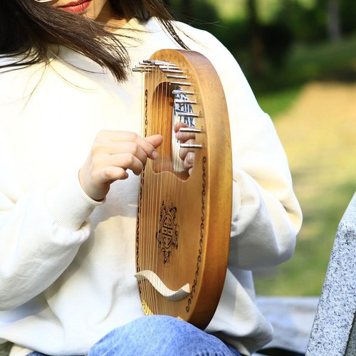 Strings harp wood w - harp, w/