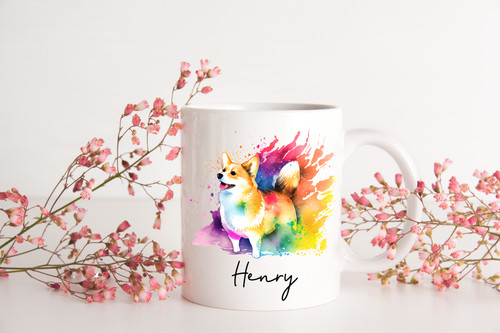 Free post corgi white mug - free,