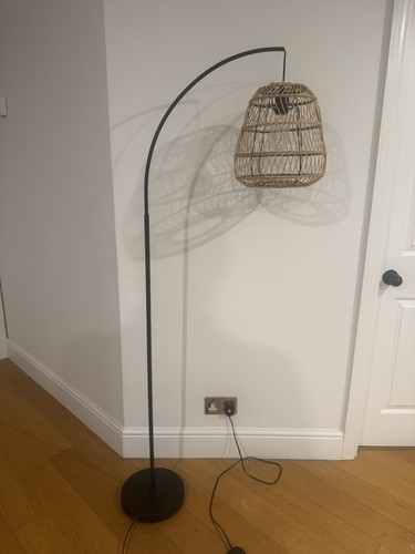 Habitat rattan arc floor lamp - habitat,