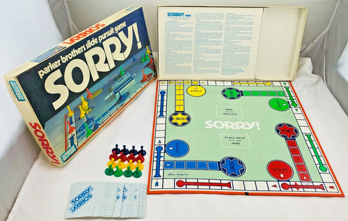 1972 sorry game parker - 1972,