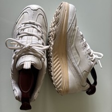 Sketchers Shape Up Fitness Shoes Sneakers Y2K Women Sz 8 White Clean 11800