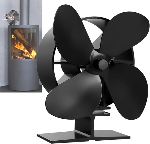 Wood stove fan blades - stove, 4