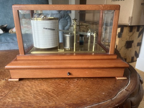 Vintage barograph recording - barograph,