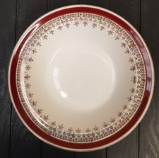 3 x Myott Royalty Ruby Red & Gold Serving Bowl Made in England