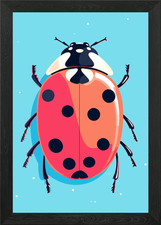 Risograph Animal Framed Wall