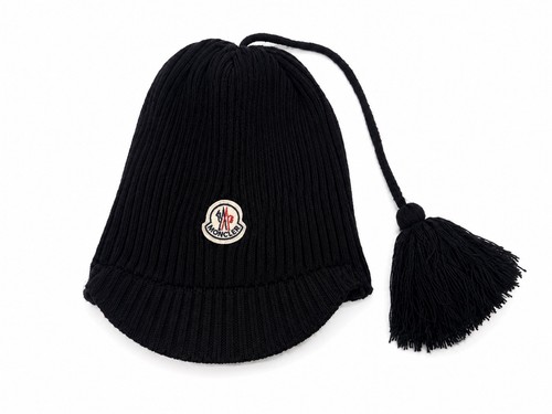 Moncler black ribbed knit - moncler,