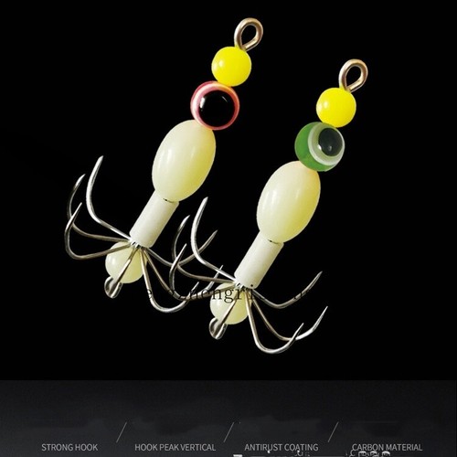 10pcs luminous squid jig - squid,