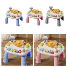Baby Activity Table Steering Wheel Toy Rearview Mirrors Development Toy Musical