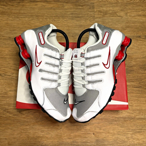 Nike shox white red - shox,