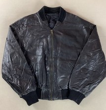 Vintage Leather Bomber Jacket