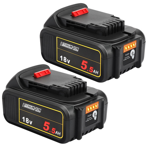 2pc for dewalt 18v 5500mah - 2pc,