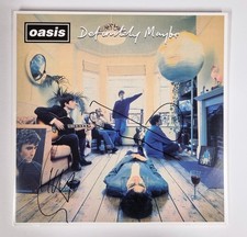 Noel and Liam Gallagher Hand Signed 'Definitely Maybe' Oasis Vinyl