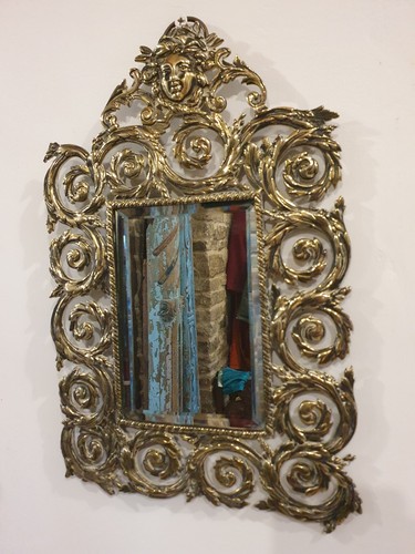 Antique solid ornate brass