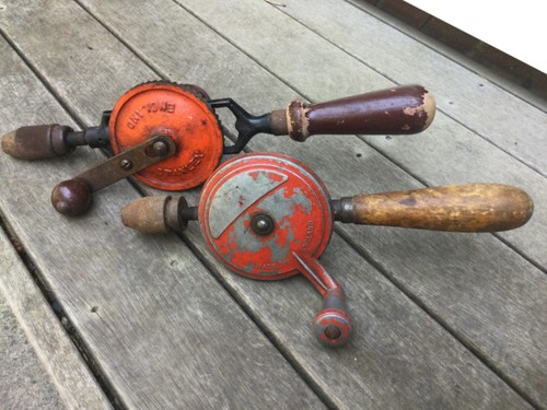 Vintage stanley hand drill - drill, and