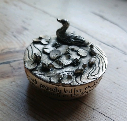Vtg silver plate - vtg, duck