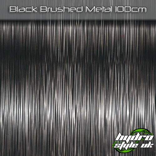 Black brushed metal - black,