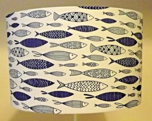 Fish lampshade light shade - lampshade,light,