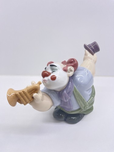 Nao lladro clown - lladro, trumpet