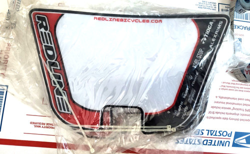 Redline bmx number plate nos - redline,