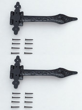 Black Ornate T Hinge (Pair) |