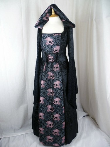 Gothic skull wedding dress - wedding,