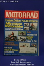 Motorcycle 5/78 Yamaha SR 500