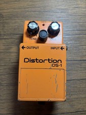 BOSS DS-1 Distortion Pedal Orange Made in Japan Tested Vintage