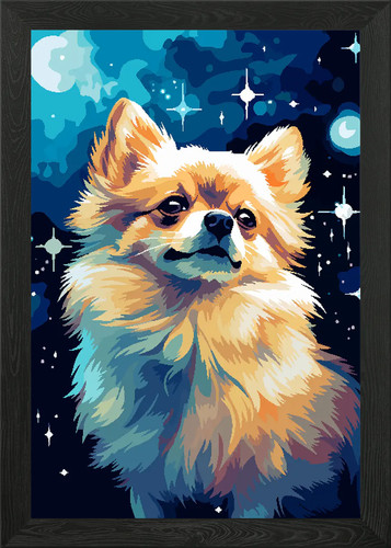 Pomeranian dog pixel art - pomeranian,
