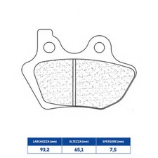 FRONT SINTERED BRAKE PADS H-D