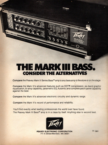 Vtg 1980s peavey - peavey, mark