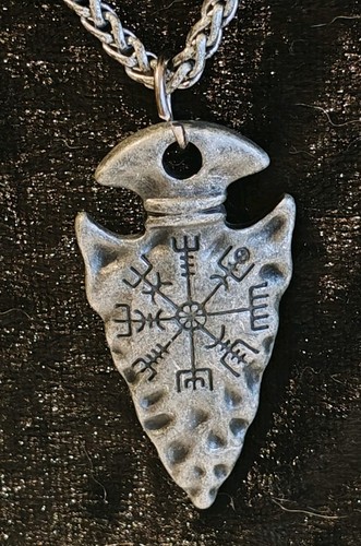 Viking rune spear head - viking, pendant