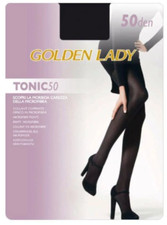 Golden Lady Black Tights TONIC 50 50D OPAQUE Nero Work Office SIZE 4 LARGE
