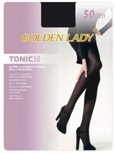 Golden lady black tights tonic - golden,