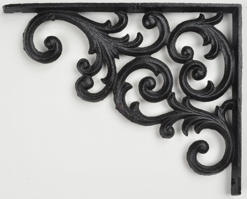 Decorative cast iron shelf - decorative,