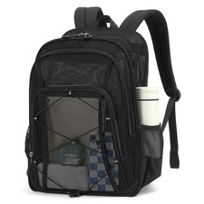 Mesh Backpack, Heavy Duty Mesh Bookbag for Girls Boys Kids, See Through Clear...